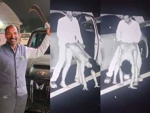 Manoharlal Dhakad - Madhya Pradesh Rajnitik Ki Viral XXX CCTV Highway Chudai Video
